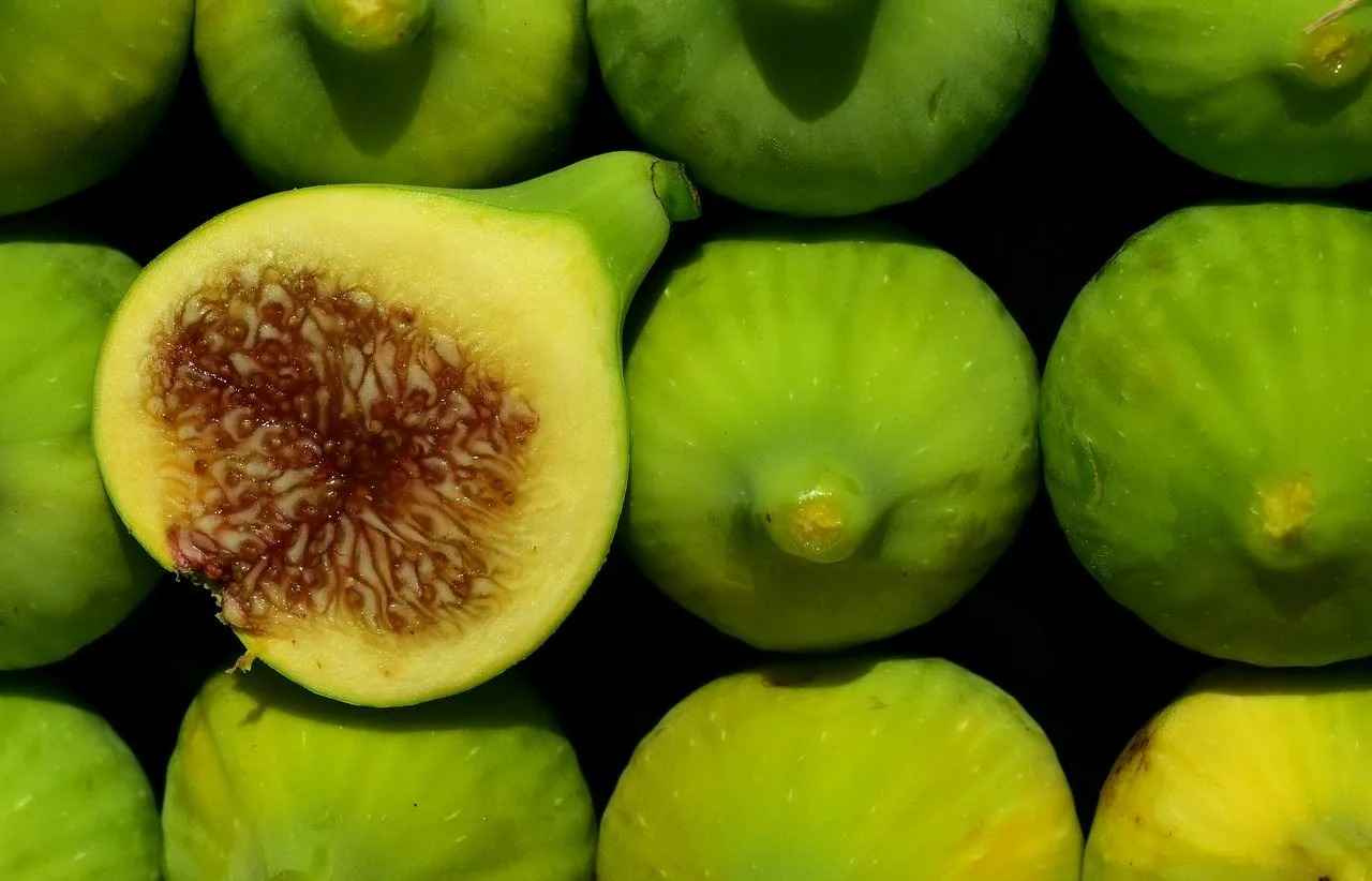انجیر گلابی سفید تازه با بافت لطیف و ظاهر زیبا